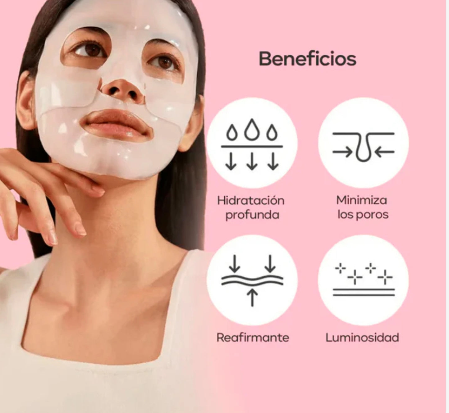 Mascarilla Facial Hidratante Colágeno