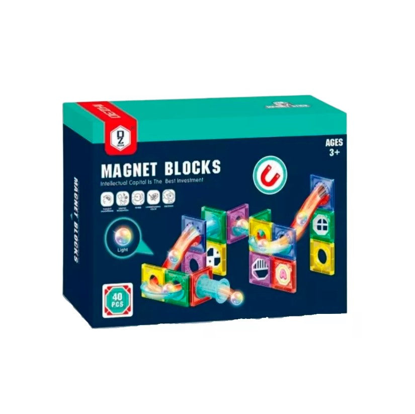 NUEVO JUEGO DE BLOQUES MAGNÉTICOS DE 40 PCS